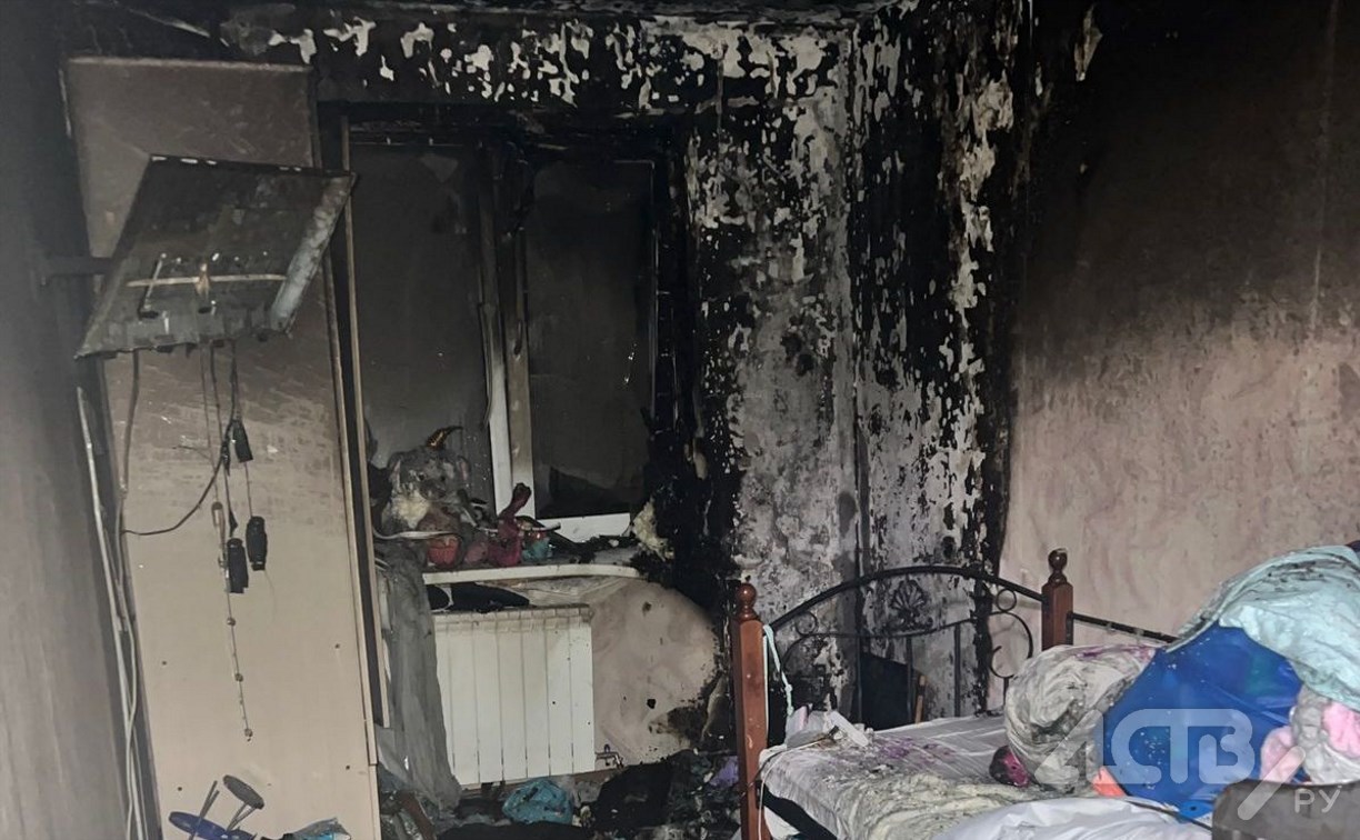 Жена и двое детей сахалинского участника СВО лишились квартиры после пожара
