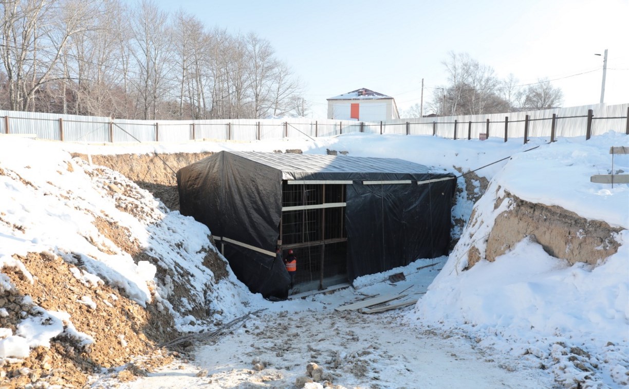 Строительство Дома культуры в сахалинском селе Соловьевка планируют закончить раньше срока