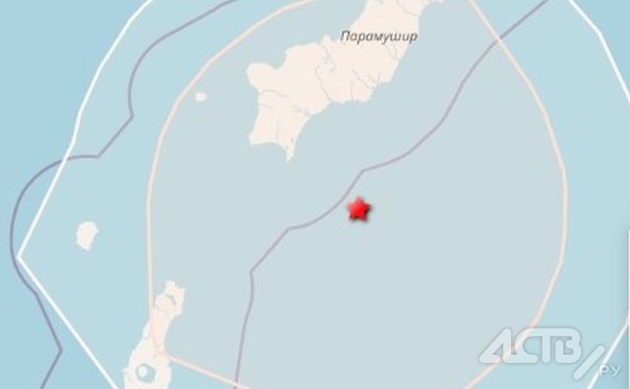 Землетрясение магнитудой 4,4 произошло у берегов Курил 4 апреля
