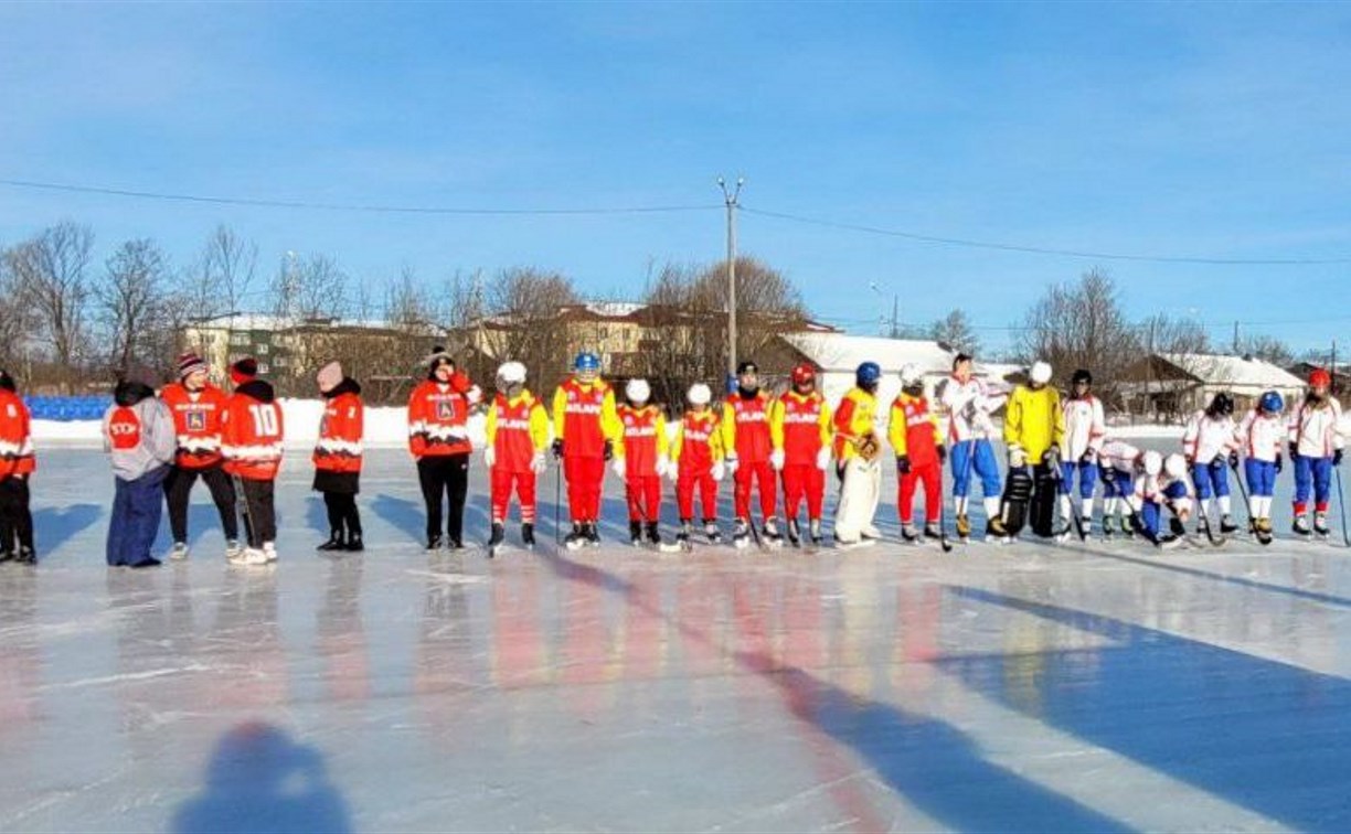 Команда из Смирных выиграла первенство области по хоккею с мячом