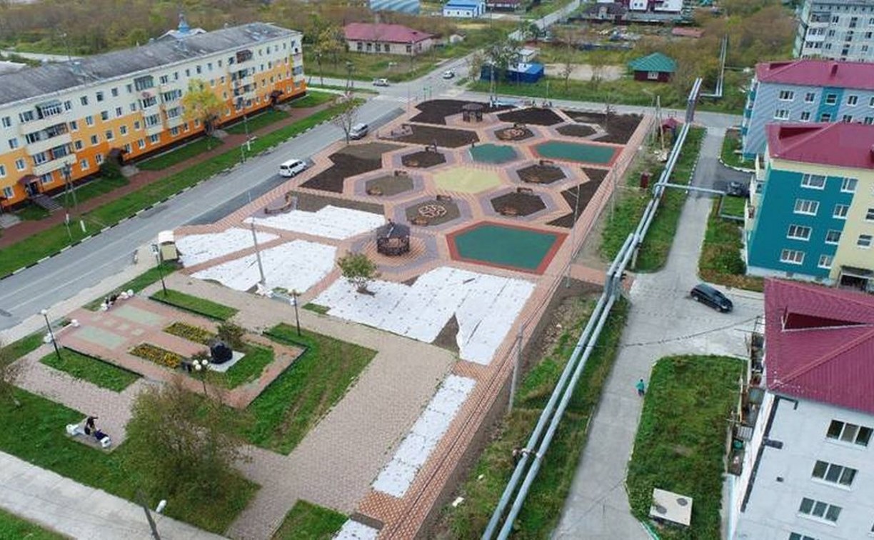 25 скверов, пешеходных зон и парков в Сахалинской области получат в этом году новый облик