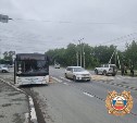 Женщина пострадала в ДТП с рейсовым автобусом в Южно-Сахалинске 