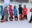 Школьников Южно-Сахалинска учат кататься на горных лыжах