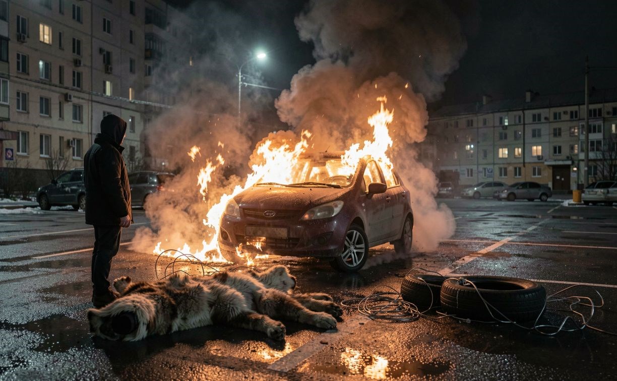 Благовещенец спалил машину бывшей возлюбленной