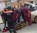 Автомобиль сбил девушку в Луговом