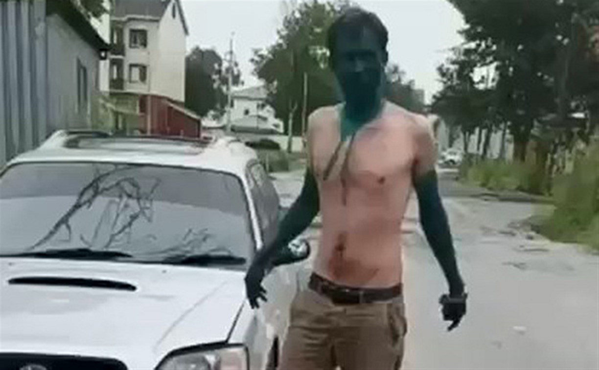 На Сахалине автомобильного вора наказали, вымазав зелёнкой