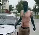 На Сахалине автомобильного вора наказали, вымазав зелёнкой