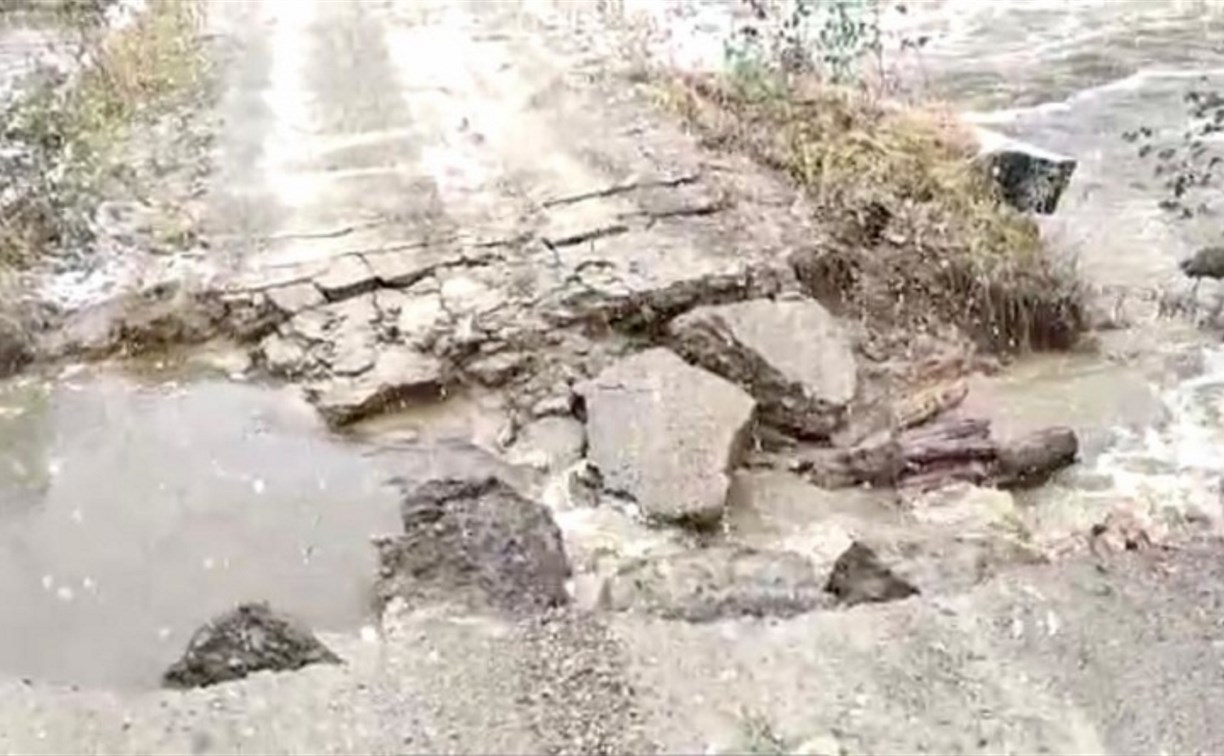 На восстановление размытого участка дороги Мгачи-Виахту уйдёт три дня