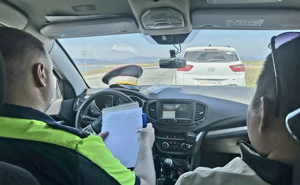 Четыре авто отправились на штрафстоянку после рейда Госавтоинспекции по загородным трассам на Сахалине