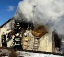 Из горящего сарая на Сахалине спасли 18 коров и 10 птиц 