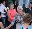 Двукратная Олимпийская чемпионка Светлана Хоркина прилетела на Сахалин