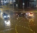 Появилось видео утреннего ДТП в Южно-Сахалинске на улице Пограничной
