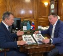 Валерий Лимаренко и Дмитрий Любчинов обсудили развитие Холмского района