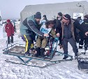 Долинские пожарные работали на фестивале рыболовов "Сахалинский лёд" в качестве такси