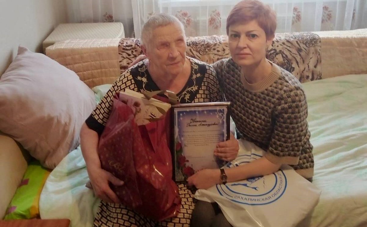 На Сахалине вдова ветерана Великой Отечественной войны отметила 95-летие