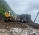 Часть скалы обрушилась на дорогу в Невельском районе