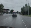 Погоню за неадекватным водителем в Южно-Сахалинске сняли на видео