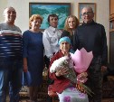 В Долинском районе поздравили с юбилеем 90-летнюю местную жительницу