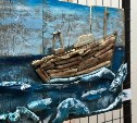 "Сотый корабль" на холстах: на Сахалине открылась выставка в честь траулера "Капитан Лобунец"
