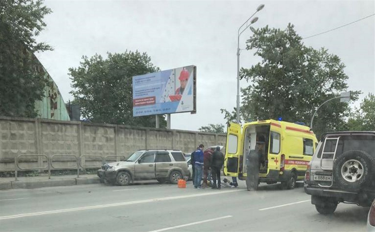 Пешехода сбили на улице Железнодорожной в Южно-Сахалинске