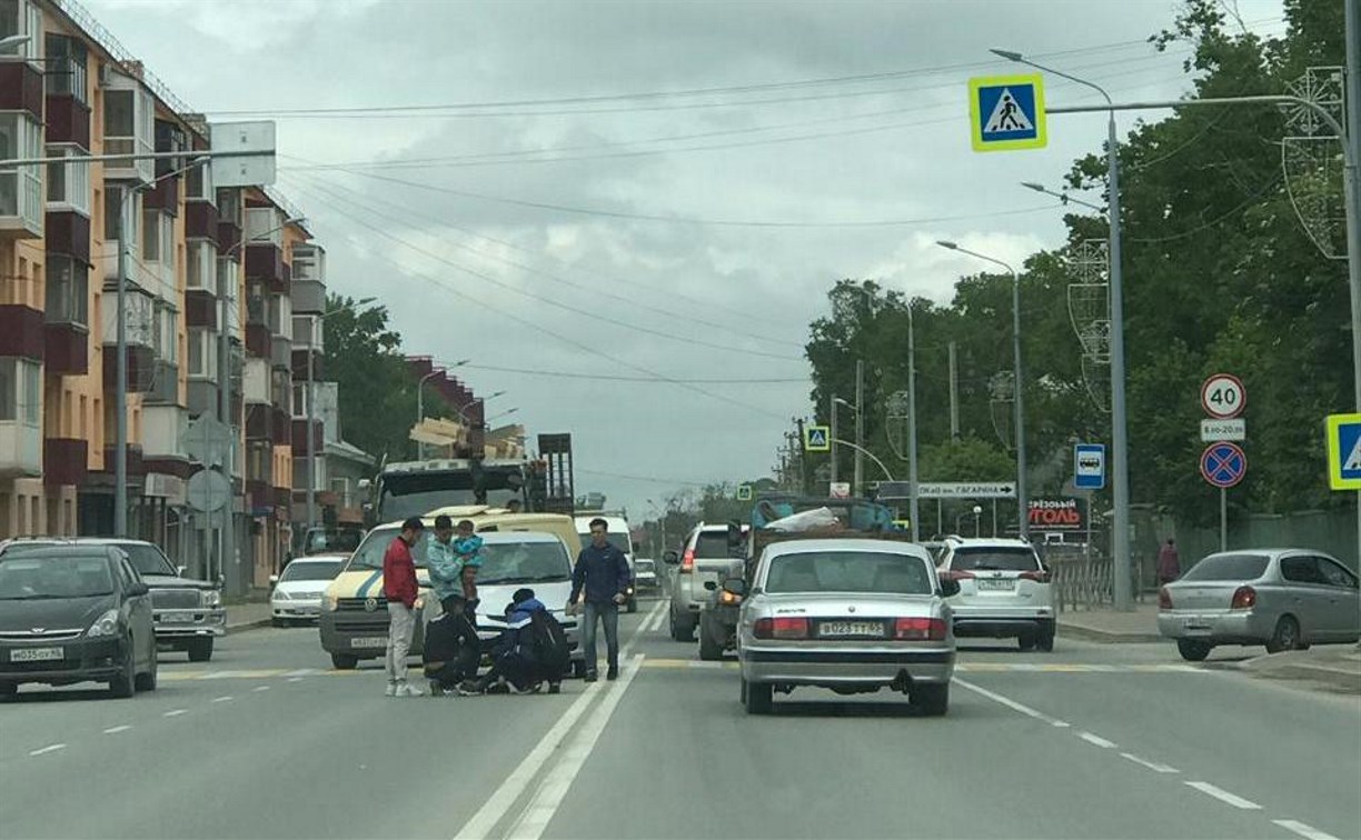 Иномарка сбила пешехода в Южно-Сахалинске