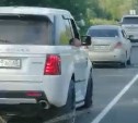 В районе Троицкого группа водителей объехала пробку по "встречке"