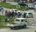 Автомобиль сбил девочку на пешеходном переходе в  Невельске