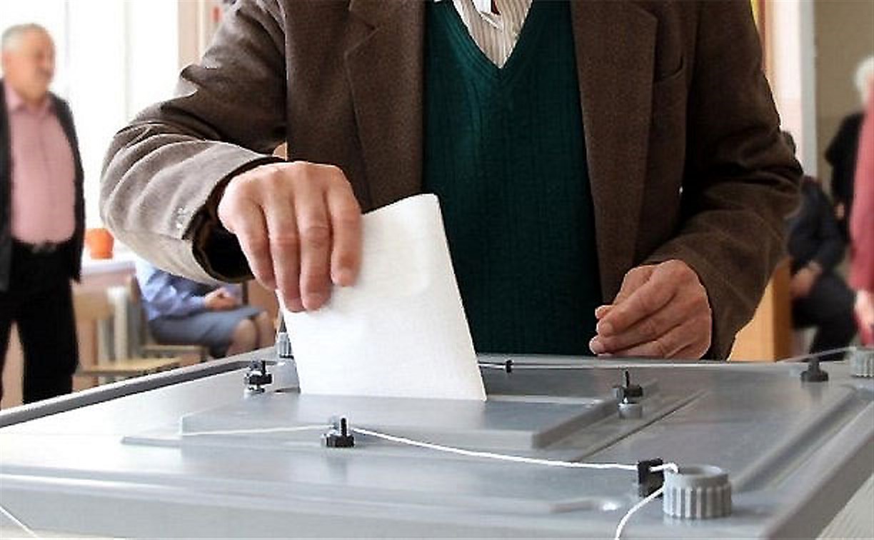 На один из участков в Южно-Сахалинске уже пришли почти 14 % избирателей