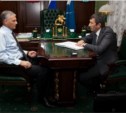Губернатор Сахалинской области встретился с главой Охинского района