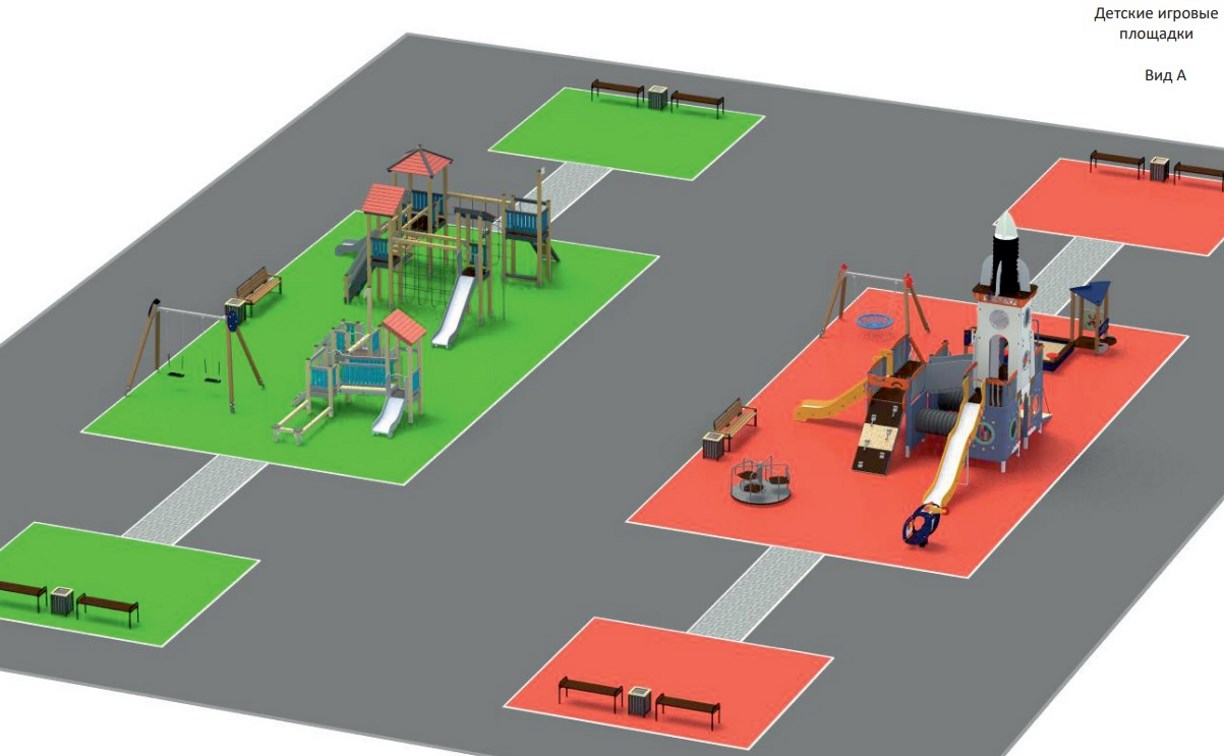 Четыре детские и спортивные площадки построят в Дальнем к ноябрю