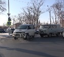Два водителя не поделили перекресток в Южно-Сахалинске