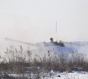 Сахалинские военные уничтожили командный пункт условного противника, укрывшегося в горной местности