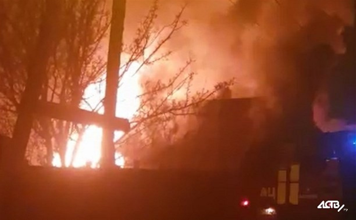 Дом сгорел в Смирныховском районе