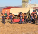 Тренировка по ликвидации последствий аварии ЧС прошла в Сахалинской области