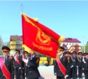Выпускники кадетской школы Южно-Сахалинска простились со знаменем (ФОТО)