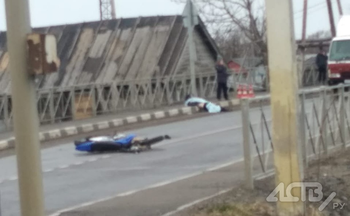 Байкер в Красногорске насмерть разбился на мокрой дороге