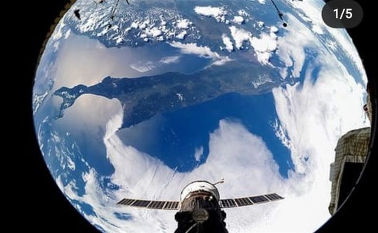 "По вашим многочисленным просьбам": российский космонавт сфотографировал Сахалин с МКС