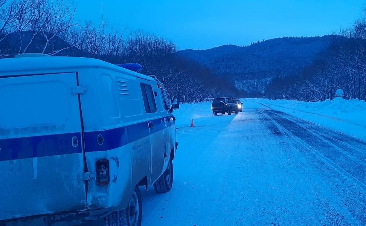 Сахалинский водитель, сбивший ночью на трассе человека, был пьян