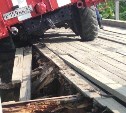 Старый мост в Чехове провалился под тяжестью пожарной машины