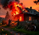 На Сахалине за сутки сгорели два дачных дома