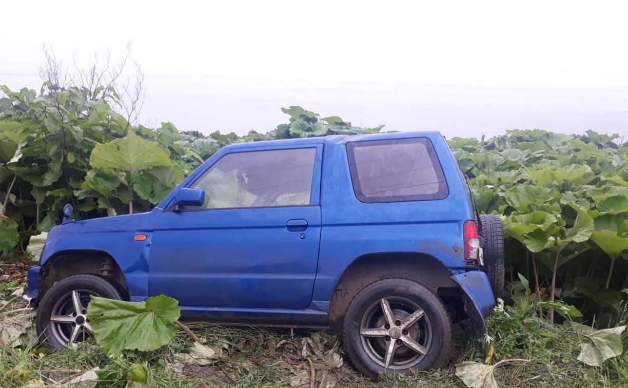 Неизвестные угнали в Холмске Mitsubishi Pajero Mini и бросили его в Правде