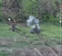 Сахалинский боец чудом не пострадал при подрыве мотоцикла на мине