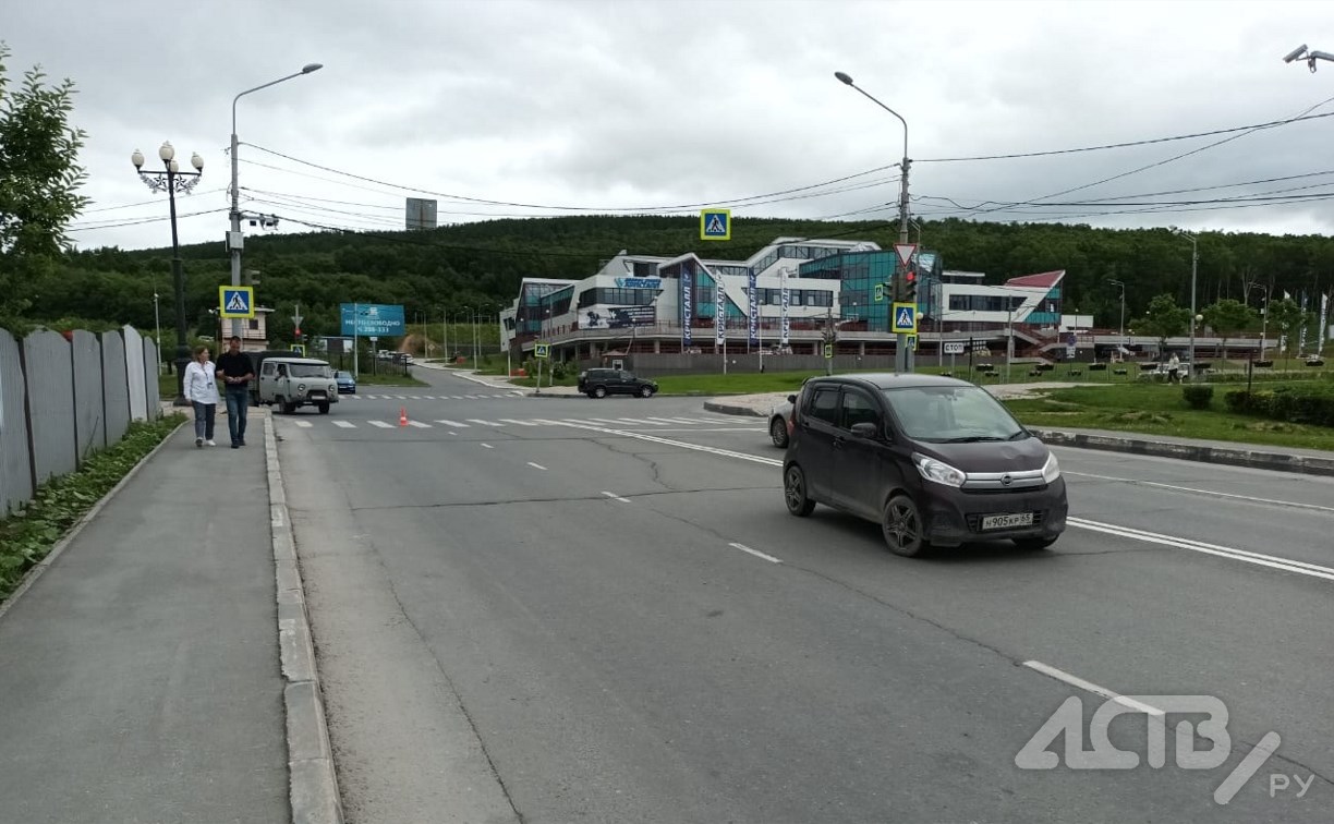 Пенсионерку сбили на пешеходном переходе в Южно-Сахалинске