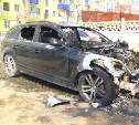 В Южно-Сахалинске сгорел немецкий автомобиль