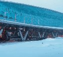 Аэропорт в Южно-Сахалинске принял три рейса, несмотря на сильный ливневый снег