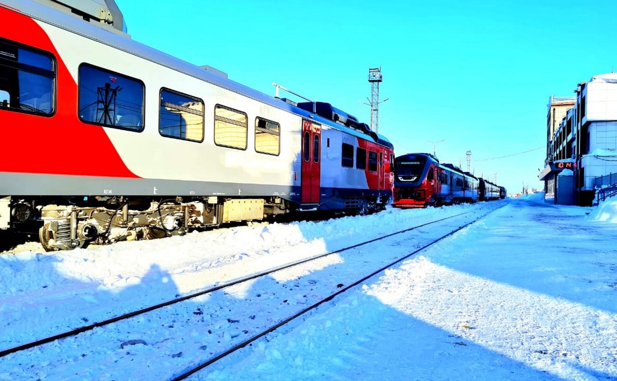 С 14 января начнет курсировать субботний поезд между Корсаковом и Южно-Сахалинском