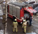 Пожар в подвале жилого дома в Южно-Сахалинске