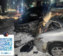 Девушка на Toyota Nadia спровоцировала серьёзное ДТП на трассе в Долинском районе