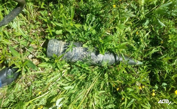 Противотанковый снаряд нашли жители Леонидово
