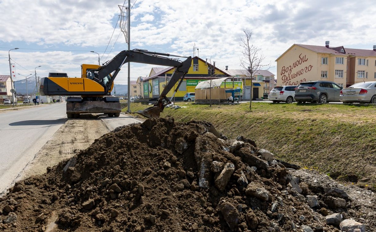 В Дальнем ремонтируют улицу 1-ю Московскую